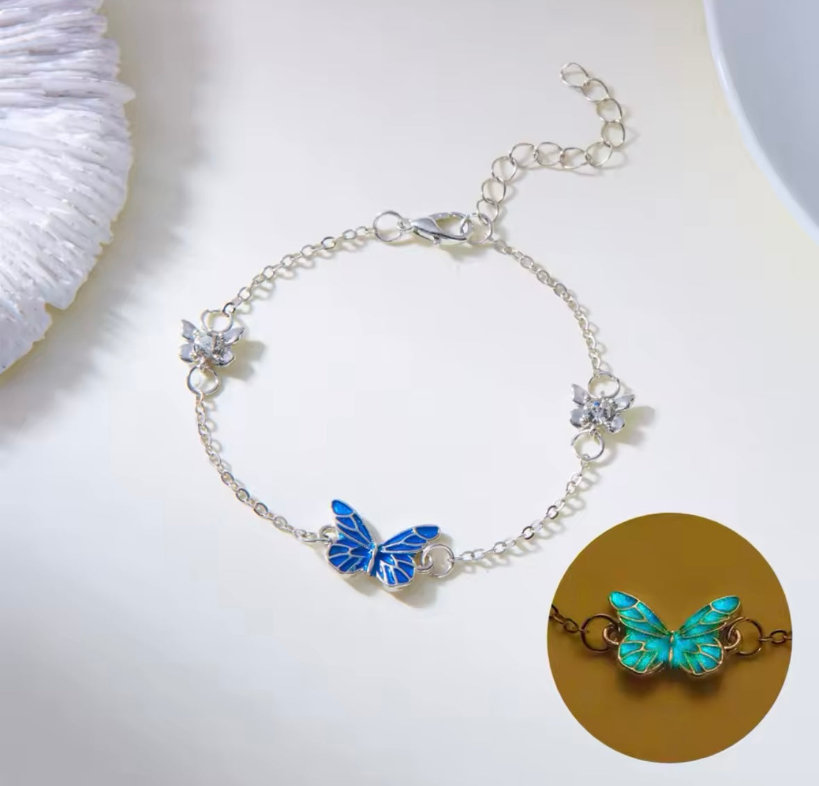 Elysian Butterfly necklace and bracelet